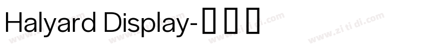 Halyard Display字体转换